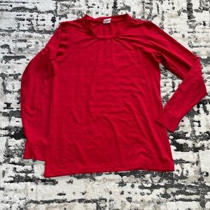Red Zyia Active long sleeve shirt.  Size M